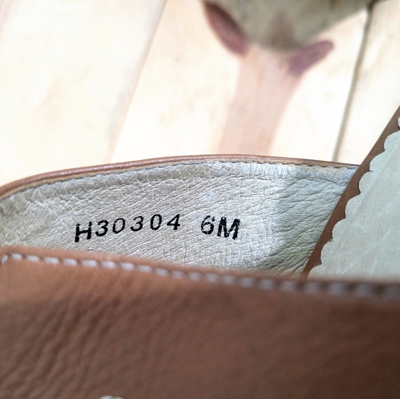 Ros Hommerson Brown Leather Mules White Stitching Women's Slip On Shoes Size 6 - Picture 11 of 11